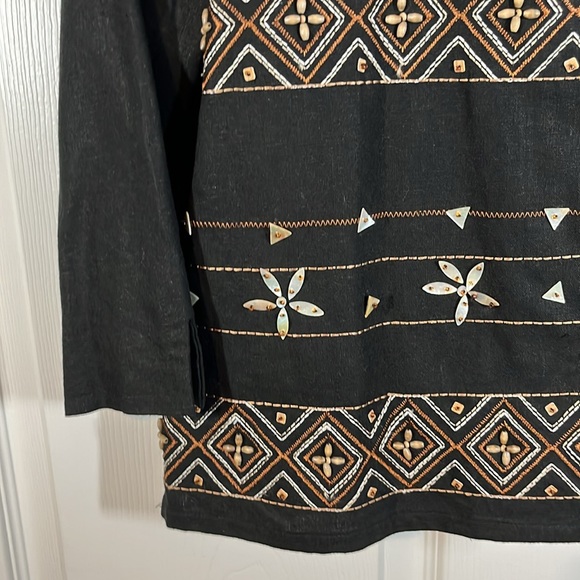 NWOT Alfred Dunner Petite Blazer Jacket Embellished Mother-of-Pearl Seed Bead 6P - Picture 5 of 14